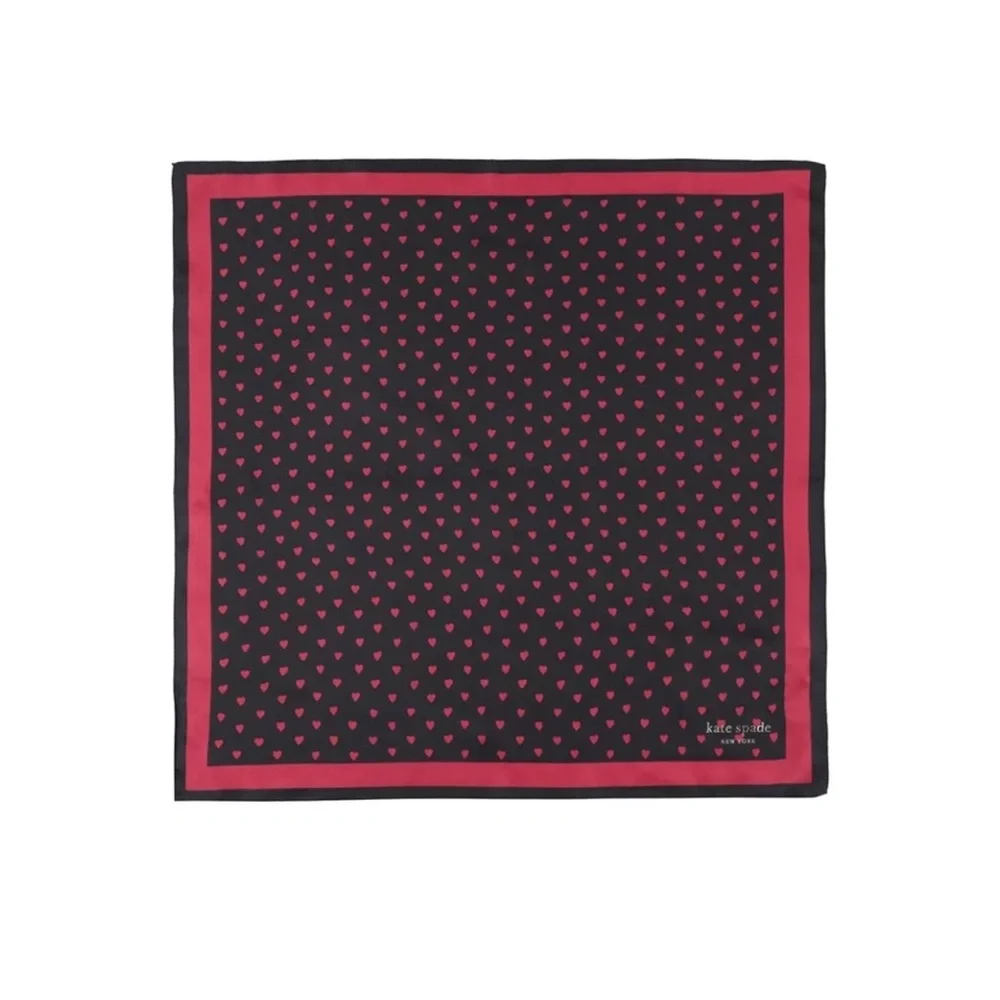 Kate Spade Mini Hearts bandana scarf